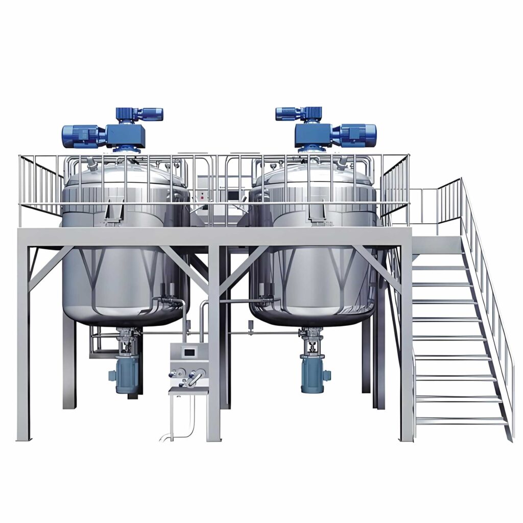 stainless steel mixing tank with agitator