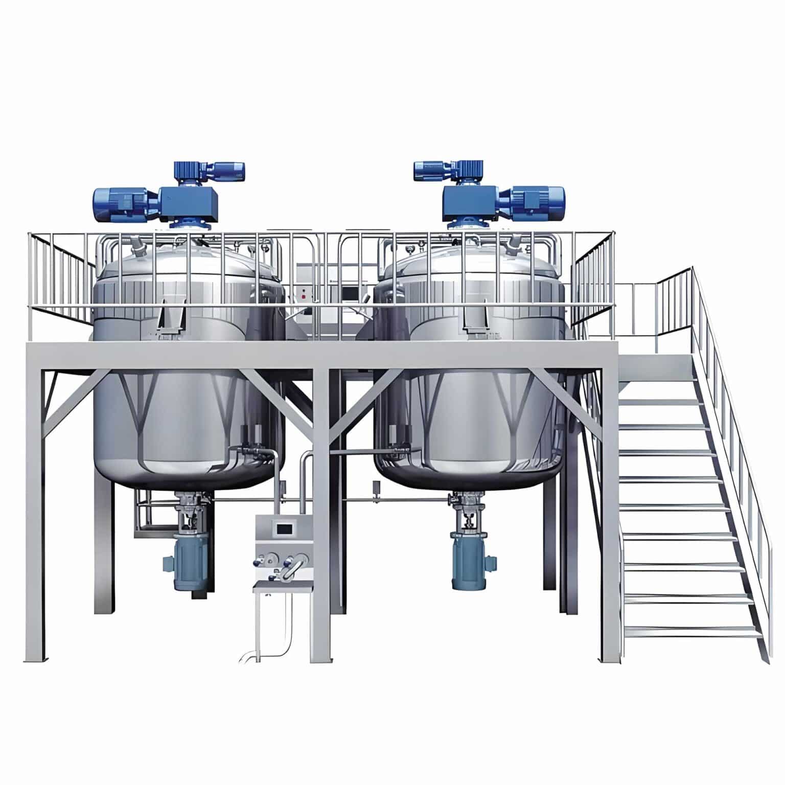 stainless steel mixing tank with agitator