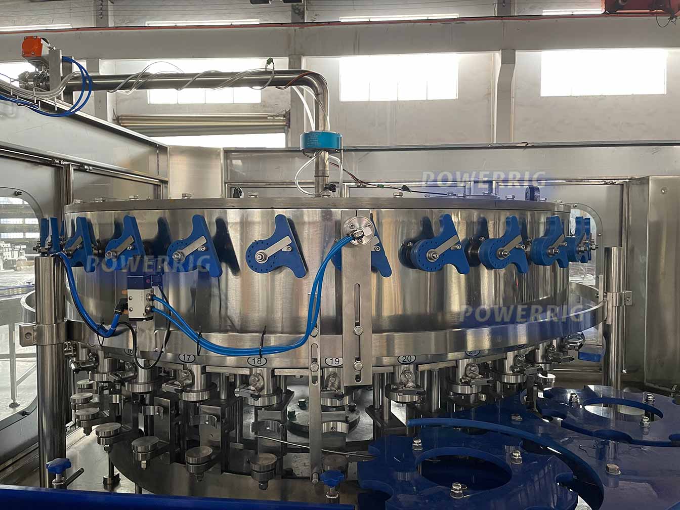 Isobaric pressure / counter pressure filling system