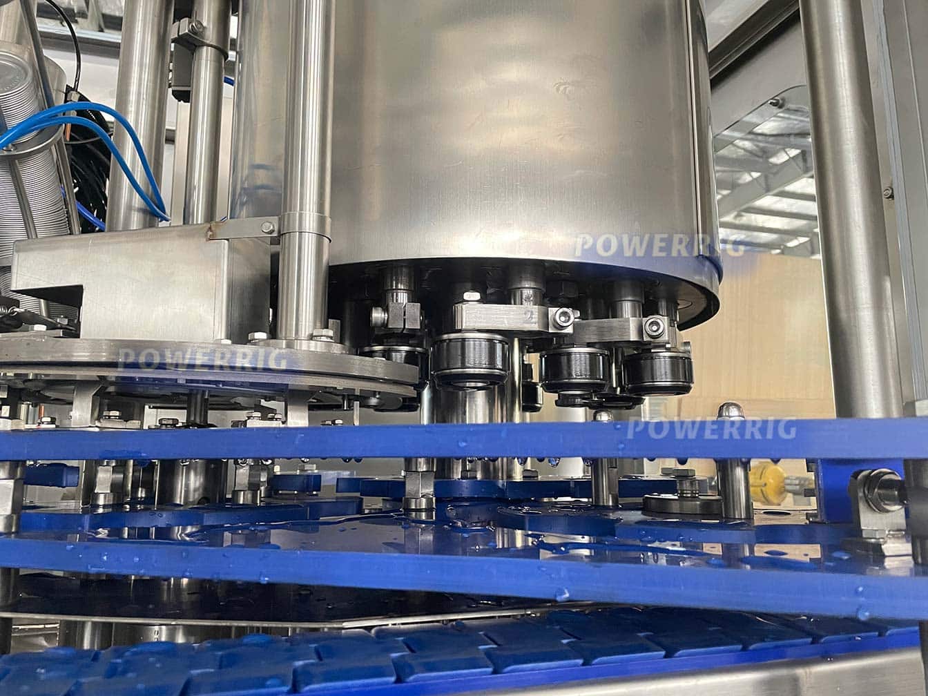 Aluminum lid seaming system