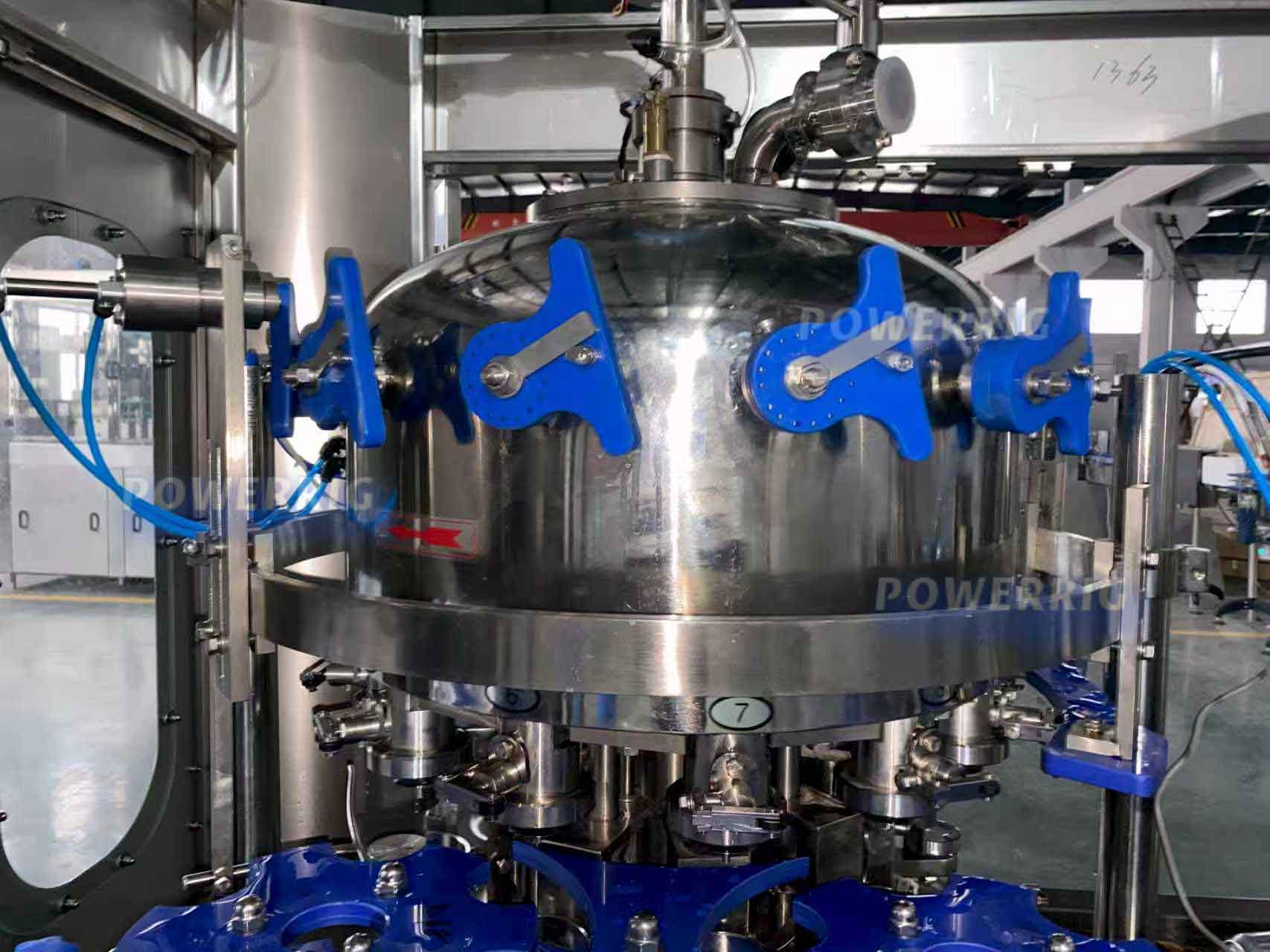 Isobaric pressure / counter pressure filling system