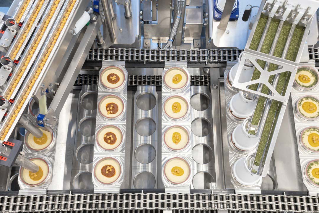 automatic hummus filling machine