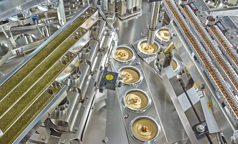 hummus filling sealing machine