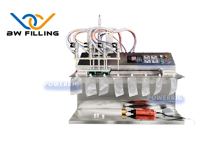 semi automatic juice pouch filling machine