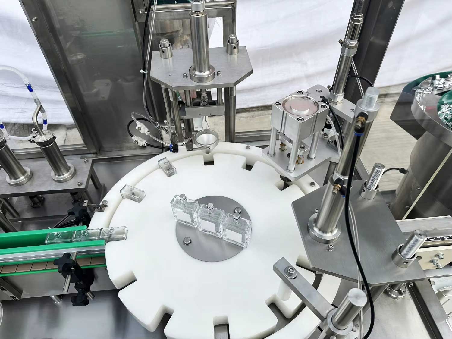 perfume bottle filling capping machine