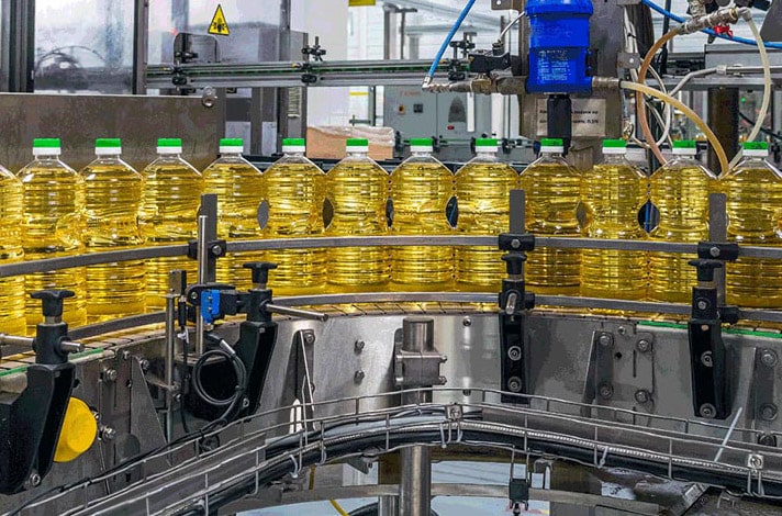 máquina envasadora de aceite de cocina