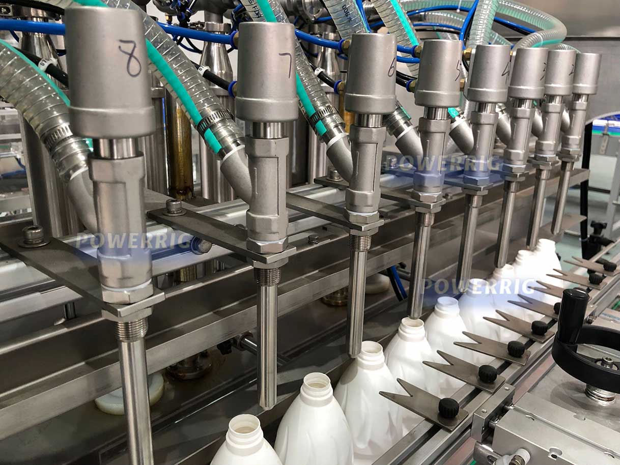 máquina llenadora de botellas de desinfectante de manos