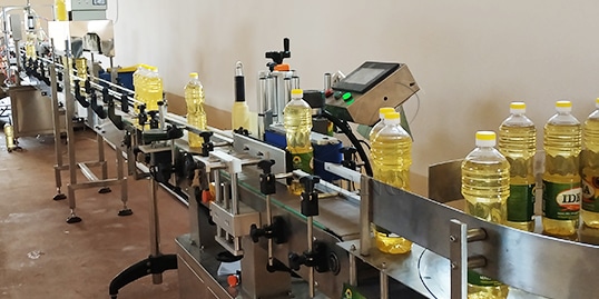 embotelladora de aceite